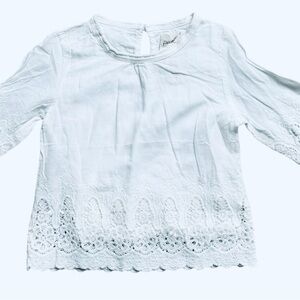 Peek Kids Boho White Lace Blouse
